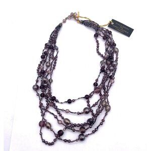 Taila and Narola for Harry L. Neufeld Company Beaded Multi Strand Necklace